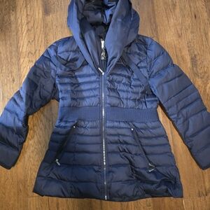 Laundry Navy Quilted Puffer Jacket